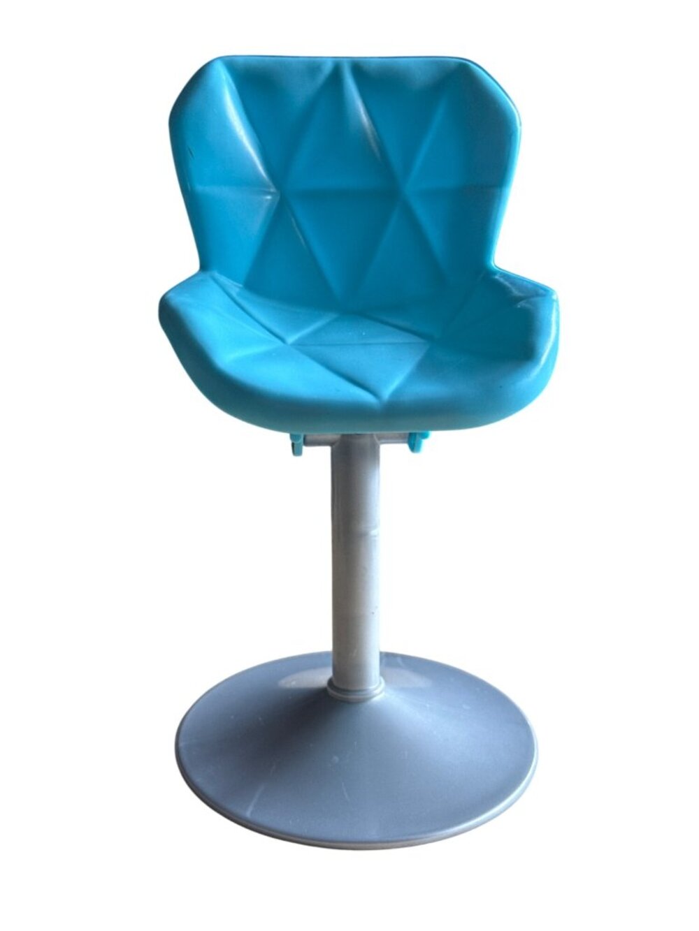 Mattel Barbie 2019 Spa Day Replacement Chair Aqua Blue Geometric Salon Stool